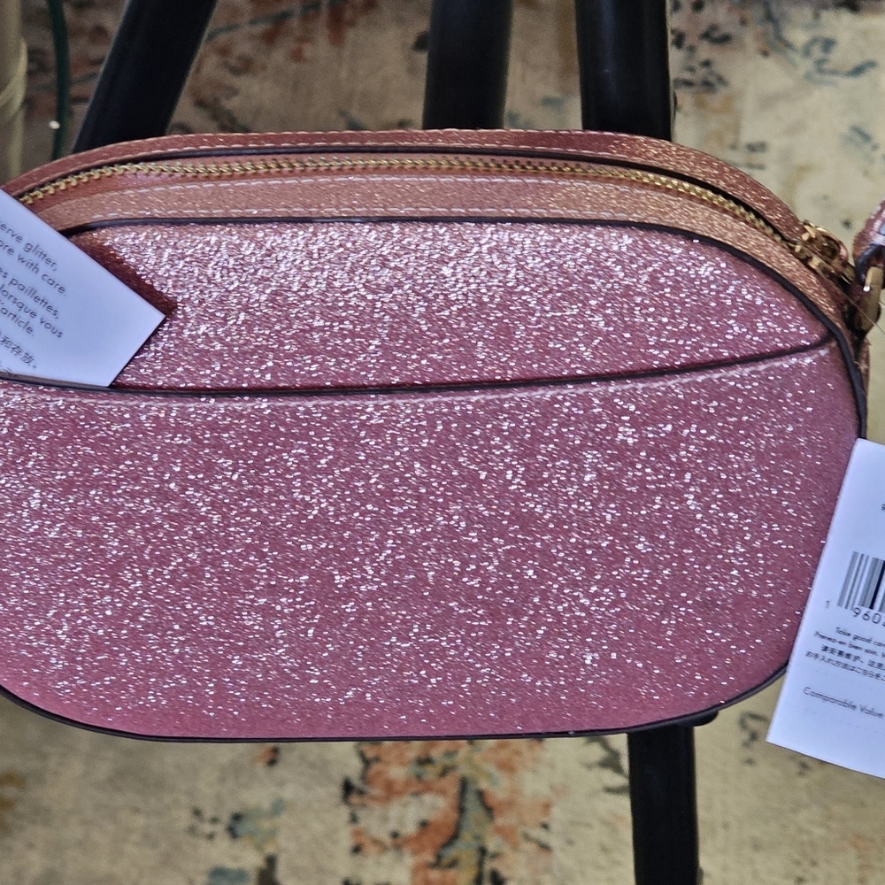 Kate Spade Glimmer Pink Mitten Oval Camera Crossbody Bag - Picture 8 of 16